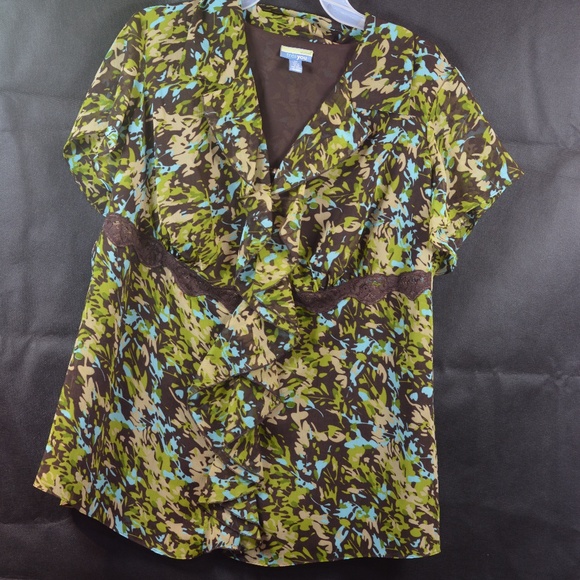 Chiffon-Style top SZ 1X - Picture 2 of 4